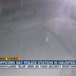 Ghost caught on surveillance camera at police station.